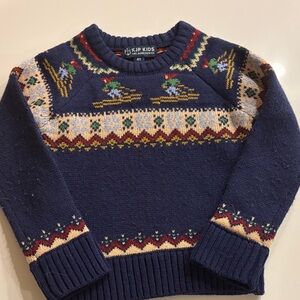 Kiel James Patrick Kids Sweater with Ski Pattern
